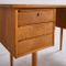 Oak Desk with 6 Drawers, 1960s, Image 3