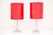 Red Table Lamps from Austrolux, Set of 2 3