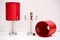 Lampes de Bureau Rouges de Austrolux, Set de 2 2