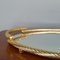 Gold Plated Serving Tray from Brass Milano, 1970s 4