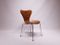 Sedie nr. 3107 vintage di Arne Jacobsen per Fritz Hansen, set di 6, Immagine 3