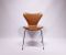 Vintage Model 3107 Chairs by Arne Jacobsen for Fritz Hansen, Set of 6 1
