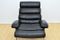 Reclining Leather Lounge Chair with Ottoman, 1970s 10