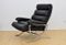Reclining Leather Lounge Chair with Ottoman, 1970s 8