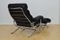 Reclining Leather Lounge Chair with Ottoman, 1970s 4