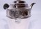 Vintage Patterned Chocolate Pot in Hallmarked Silver with Ebony Handle, Image 3