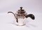 Vintage Patterned Chocolate Pot in Hallmarked Silver with Ebony Handle, Image 1