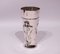 Vintage 830 Silver Vase Decorated with Roses, Image 1
