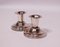 Petits Bougeoirs Vintage en Argent, Set de 2 2