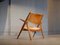 Chaise Sawbuck CH-28 par Hans J. Wegner pour Carl Hansen & Sons, 1950s 4