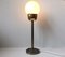 Danish Art Deco Brass & Opaline Glass Table Lamp from Fog & Mørup, 1930s 2