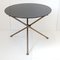 French Black Brass Tripod Side Table, 1950s 1