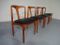 Juliane Teak Dining Chairs by Johannes Andersen for Uldum Møbelfabrik, 1960s, Set of 4 1