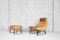Brazilian Earth Chair and Ottoman by Percival Lafer for Lafer MP, 1970s 2