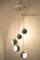 Mid-Century Italian Five Chrome Globe Chandelier, 1960s 2