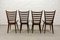 Quattro Colori Teak and Leatherette Dining Chairs by Cees Braakman for Pastoe, 1960s, Set of 4, Image 3