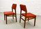 Chaises de Salon Rouges en Teck & Pierre de TopForm, 1960s, Set de 4 7