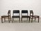 Teak and Leatherette Dining Chairs from TopForm, 1960s, Set of 4 3