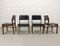 Teak and Leatherette Dining Chairs from TopForm, 1960s, Set of 4, Image 3