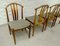 Swedish Oak and Olive Green Dining Chairs, 1960s, Set of 4, Image 5