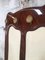 Italian Wall-Mounted Rosewood Coat Rack with Brass Hooks, 1950s, Image 7