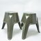 Khaki Fiberglass Stools, 1960s, Set of 2 7