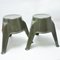 Khaki Fiberglass Stools, 1960s, Set of 2, Image 2