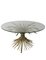 Vintage Gilt Metal Sheaf of Wheat Coco Chanel Side Table, 1960s, Image 2