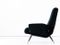 Mid-Century Italian Black Velvet, Brass, & Iron Lounge Chair by Nino Zoncada, 1950s, Image 6