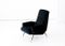 Mid-Century Italian Black Velvet, Brass, & Iron Lounge Chair by Nino Zoncada, 1950s 4