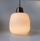 Reeded Glass & Brass Pendant Lamp, 1950s, Image 2
