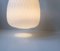 Lampada a sospensione in vetro zigrinato e ottone, anni '50, Immagine 4