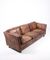 Vintage Danish Brown Leather Sofa, 1980s 4