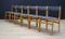 Skandinavische Vintage Eschenholz Furnier Stühle, 6er Set 2