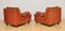 Cognac Leather Armchairs from Dreipunkt, 1970s, Set of 2 4