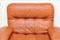 Cognac Leather Armchairs from Dreipunkt, 1970s, Set of 2 9