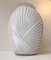 Ribbed Art Deco Vase in Cased White Opaline Glass, 1930s, Image 2