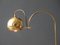 Italian Full Brass Clamp Lamp with Movable Shade, 1960s 2