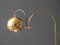 Italienische Messing Klemmlampe mit verstellbarem Schirm, 1960er 2