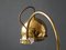 Italian Full Brass Clamp Lamp with Movable Shade, 1960s 9