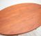 Mid-Century Oval Teak Pedestal Dining Table 5