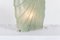 Lámpara de mesa de fibra de vidrio verde y espuma marina, años 30, Imagen 4