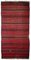Vintage Middle Eastern Striped Kilim Rug, 1940s, Image 1