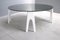 Vintage Italian Coffee Table with Glass Top 2