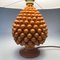 Lampada da tavolo vintage con ananas in ceramica, anni '70, Immagine 9