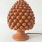 Lampada da tavolo vintage con ananas in ceramica, anni '70, Immagine 8