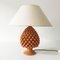 Lampada da tavolo vintage con ananas in ceramica, anni '70, Immagine 4