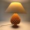 Lampada da tavolo vintage con ananas in ceramica, anni '70, Immagine 2