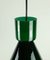 German Green Glass Pendant Light from Limburg, 1970s 4