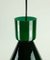 German Green Glass Pendant Light from Limburg, 1970s, Image 4